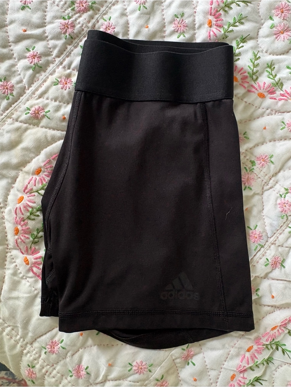 adidas Black High-Rise Athletic Shorts